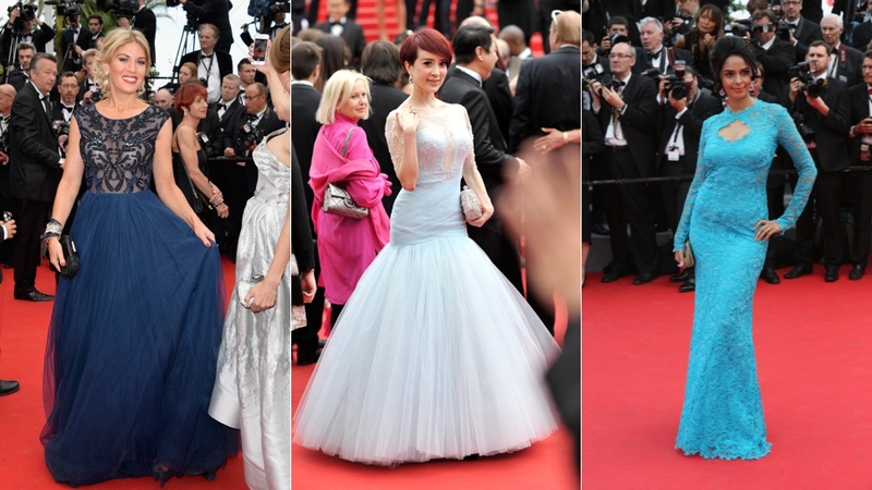 Illustration for article titled Regal Gowns and Hideous Hair at the Cannes Grace of Monaco Premiere